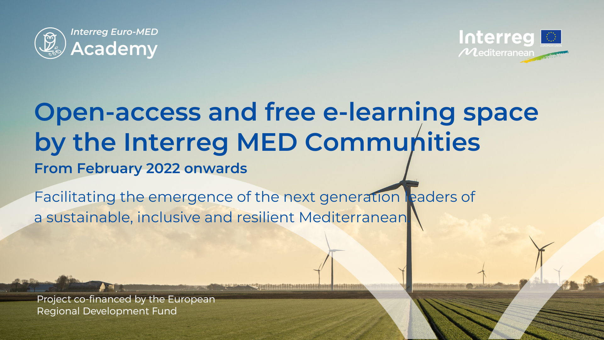 The Interreg Euro-MED Academy opens its doors!  A free open-access e-learning space by the Interreg MED Communities